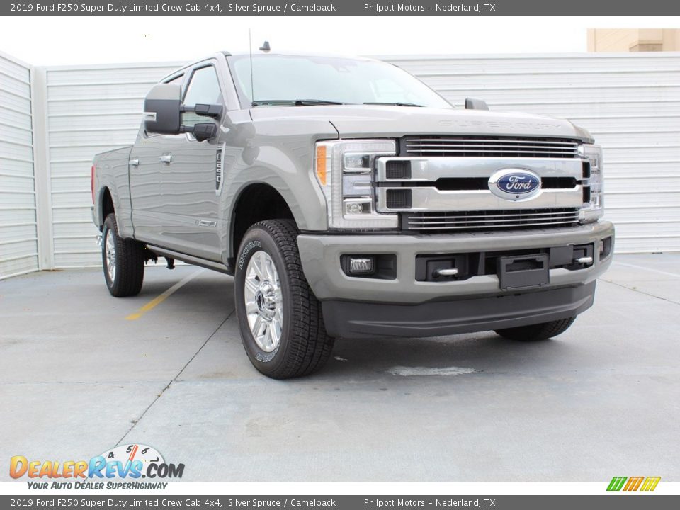 2019 Ford F250 Super Duty Limited Crew Cab 4x4 Silver Spruce / Camelback Photo #2