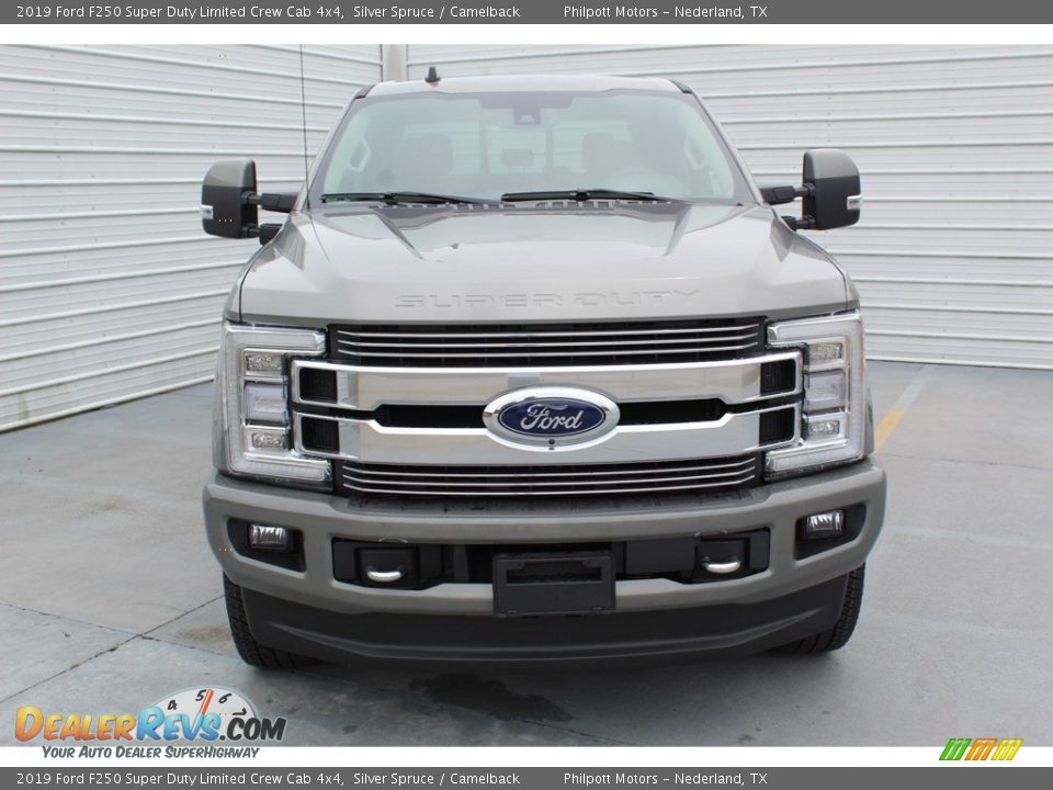 2019 Ford F250 Super Duty Limited Crew Cab 4x4 Silver Spruce / Camelback Photo #3