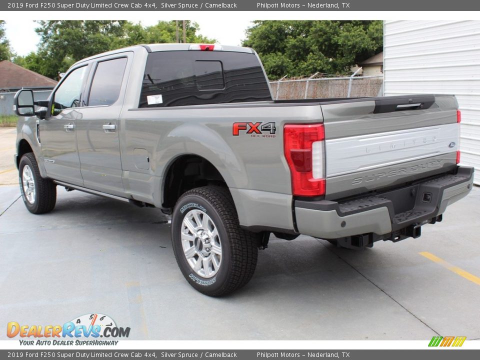 2019 Ford F250 Super Duty Limited Crew Cab 4x4 Silver Spruce / Camelback Photo #6