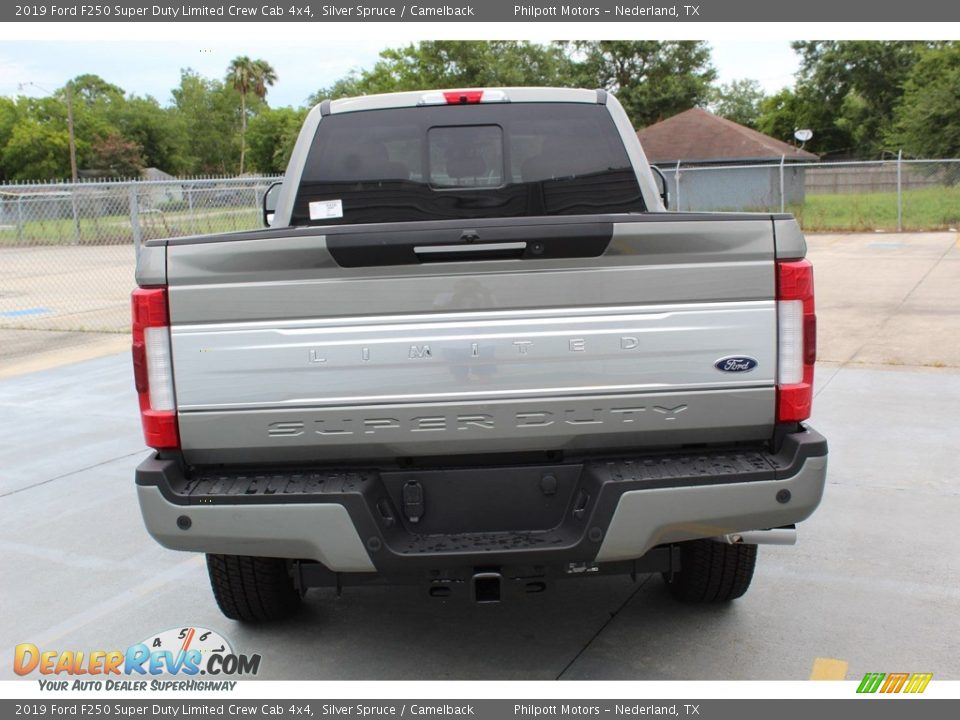 2019 Ford F250 Super Duty Limited Crew Cab 4x4 Silver Spruce / Camelback Photo #7