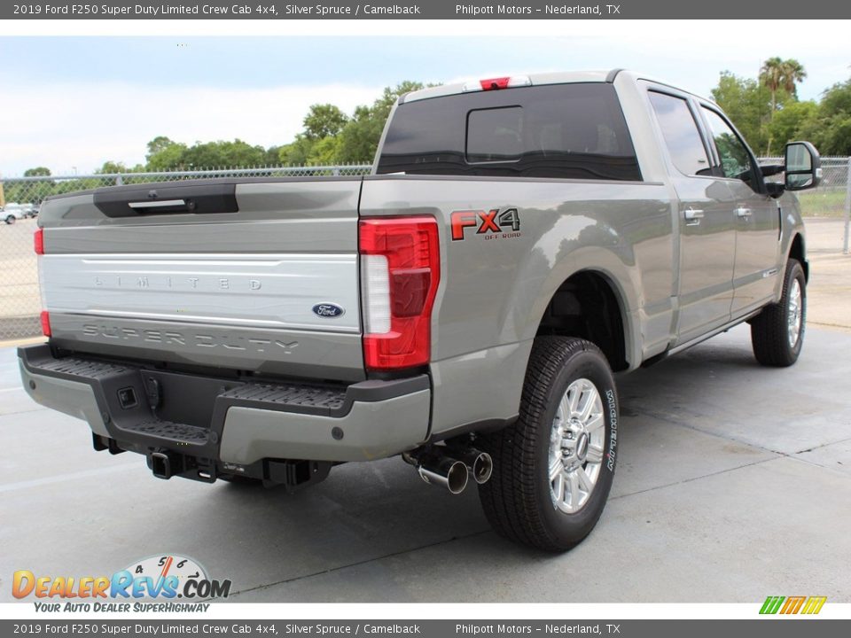 2019 Ford F250 Super Duty Limited Crew Cab 4x4 Silver Spruce / Camelback Photo #8
