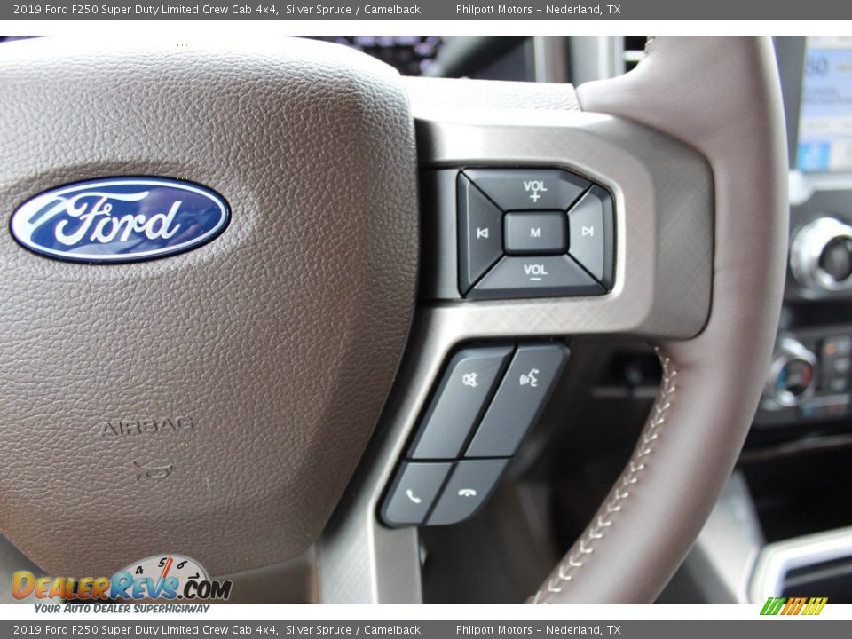 2019 Ford F250 Super Duty Limited Crew Cab 4x4 Steering Wheel Photo #13