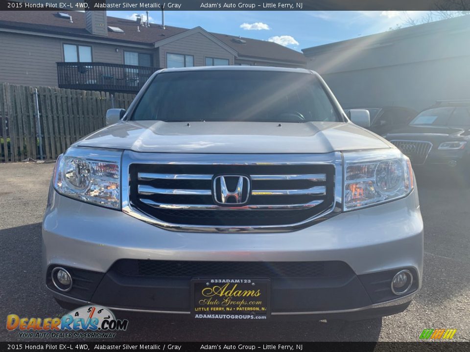 2015 Honda Pilot EX-L 4WD Alabaster Silver Metallic / Gray Photo #1