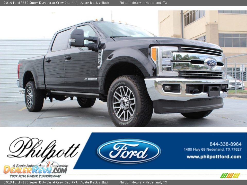 2019 Ford F250 Super Duty Lariat Crew Cab 4x4 Agate Black / Black Photo #1