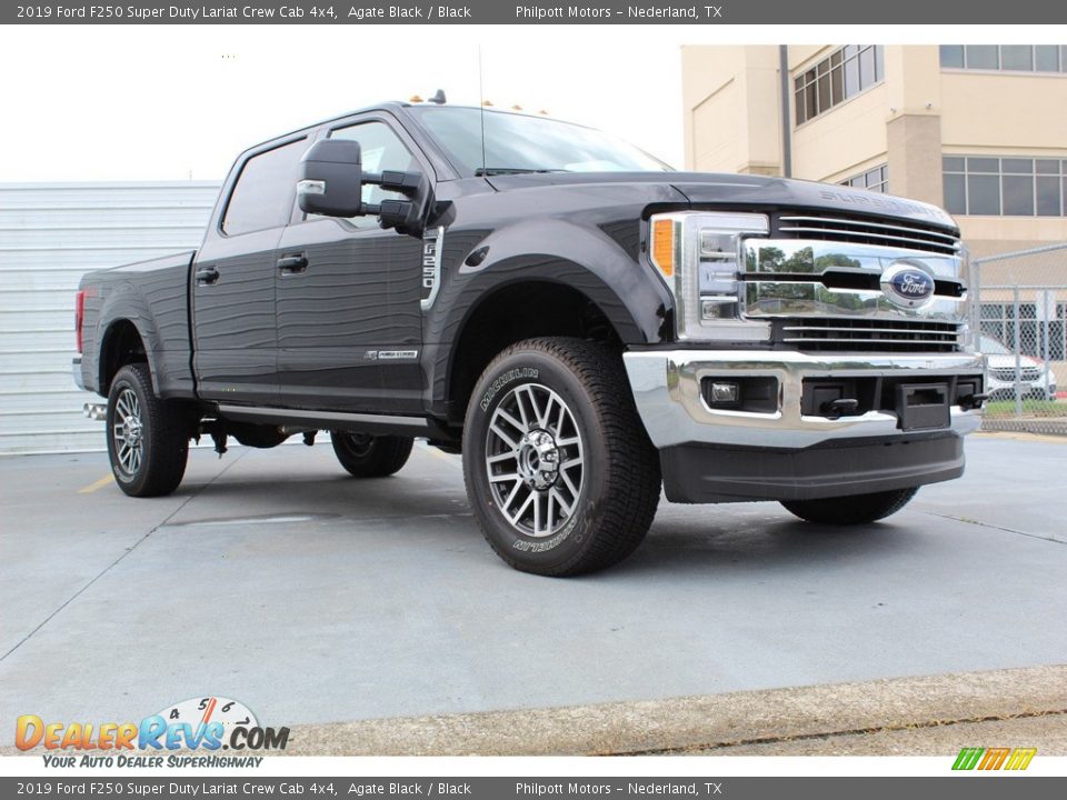2019 Ford F250 Super Duty Lariat Crew Cab 4x4 Agate Black / Black Photo #2