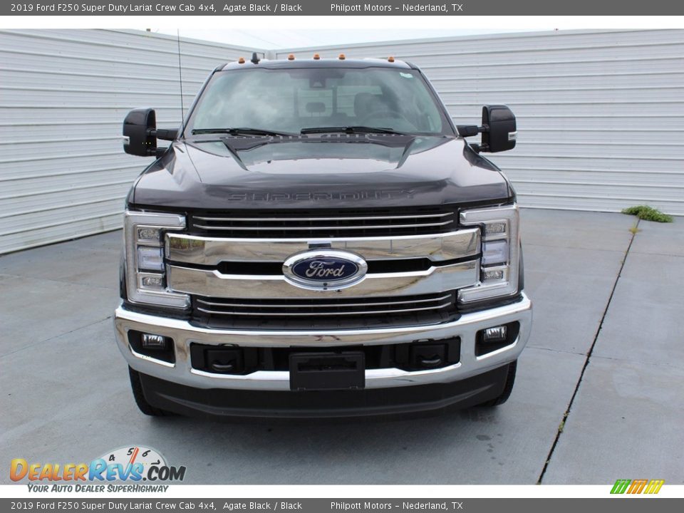 2019 Ford F250 Super Duty Lariat Crew Cab 4x4 Agate Black / Black Photo #3