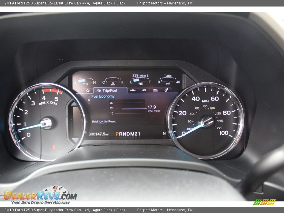 2019 Ford F250 Super Duty Lariat Crew Cab 4x4 Agate Black / Black Photo #14