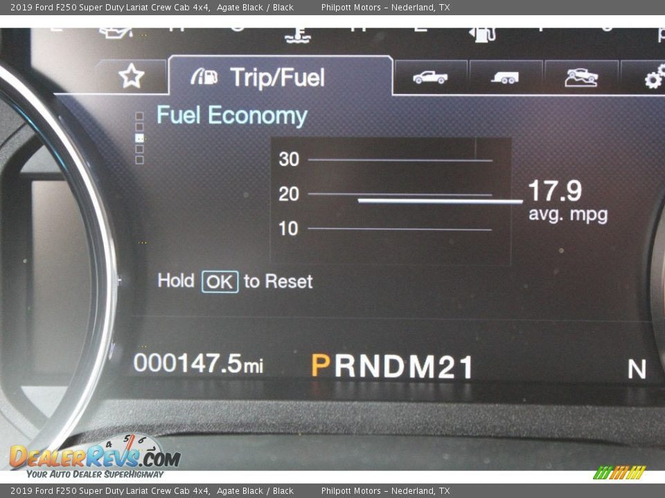 2019 Ford F250 Super Duty Lariat Crew Cab 4x4 Agate Black / Black Photo #15