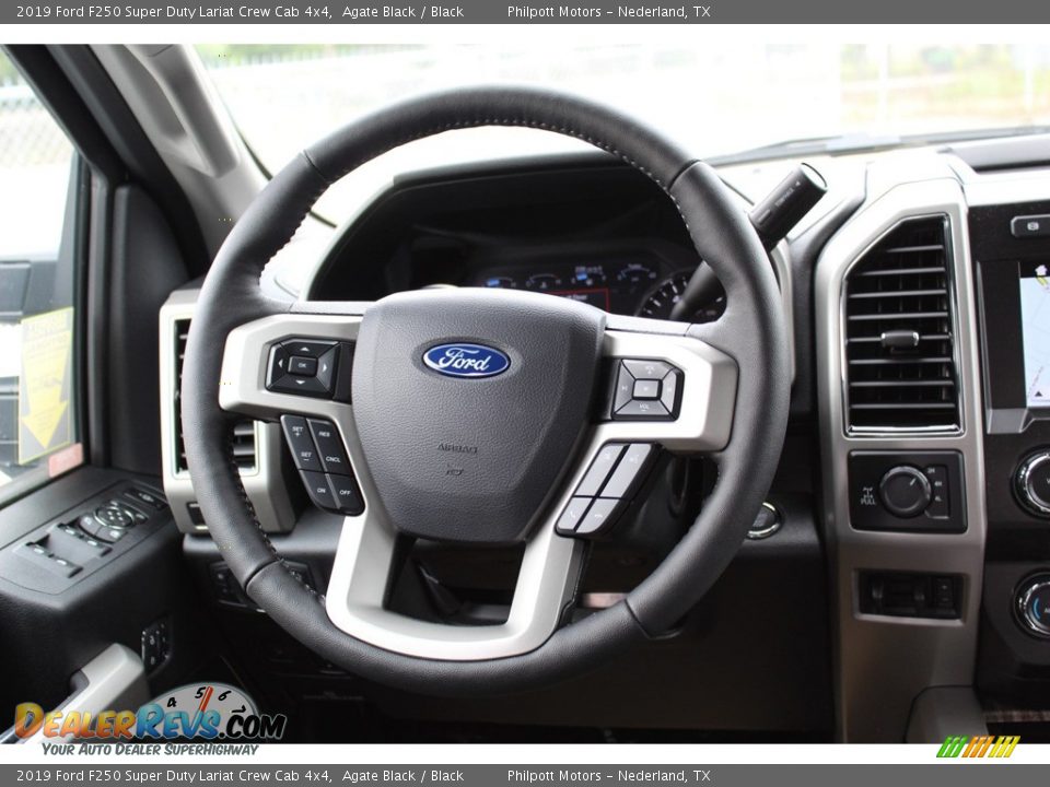 2019 Ford F250 Super Duty Lariat Crew Cab 4x4 Agate Black / Black Photo #23