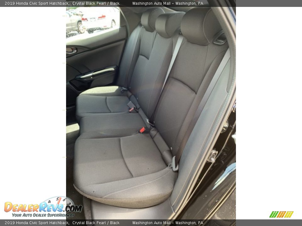 2019 Honda Civic Sport Hatchback Crystal Black Pearl / Black Photo #18