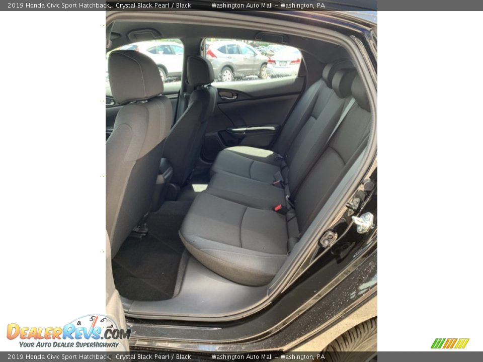 2019 Honda Civic Sport Hatchback Crystal Black Pearl / Black Photo #19