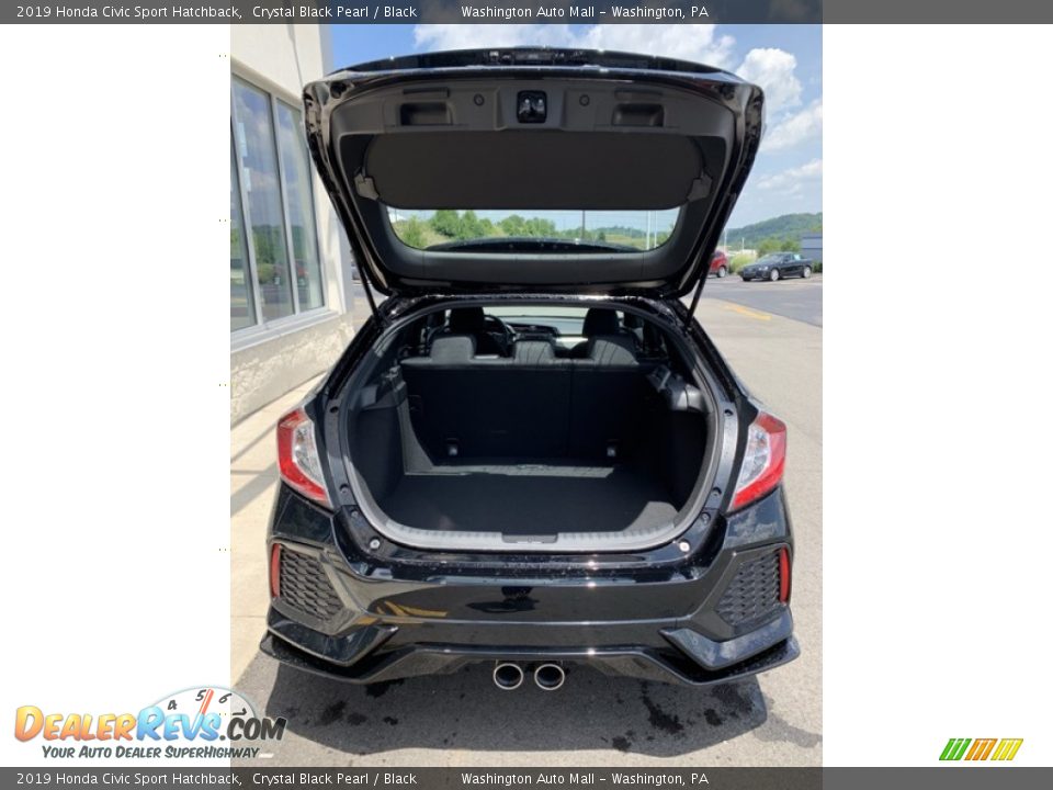 2019 Honda Civic Sport Hatchback Crystal Black Pearl / Black Photo #20