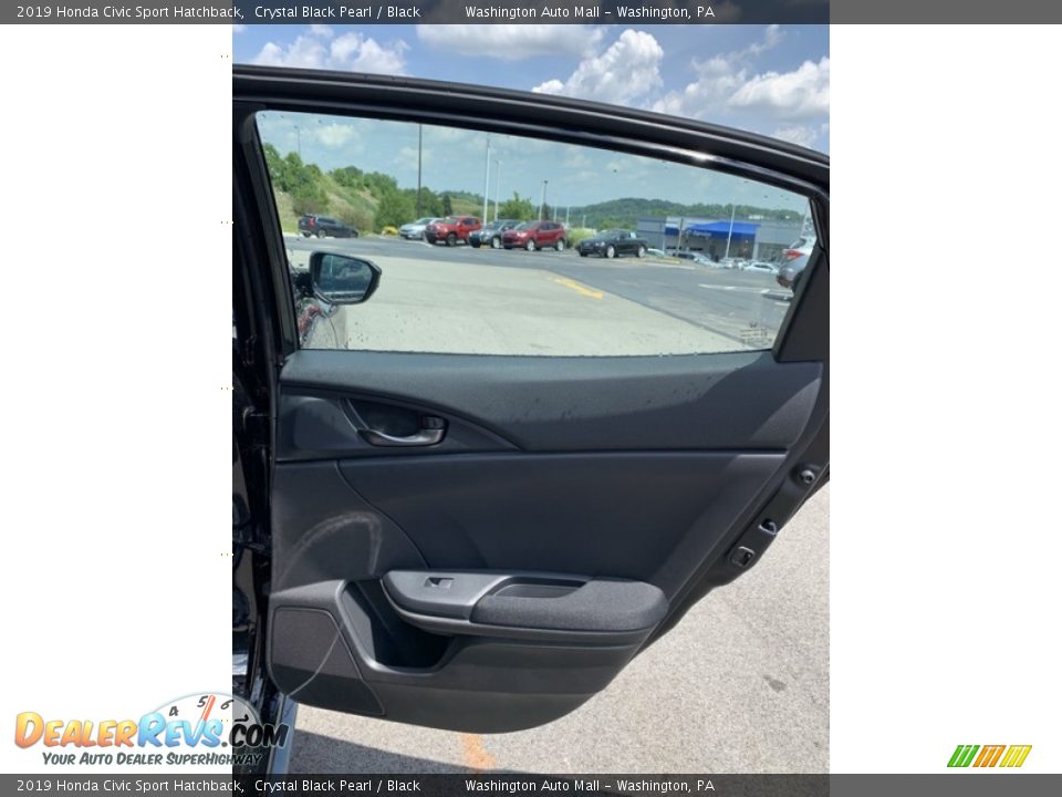 2019 Honda Civic Sport Hatchback Crystal Black Pearl / Black Photo #23