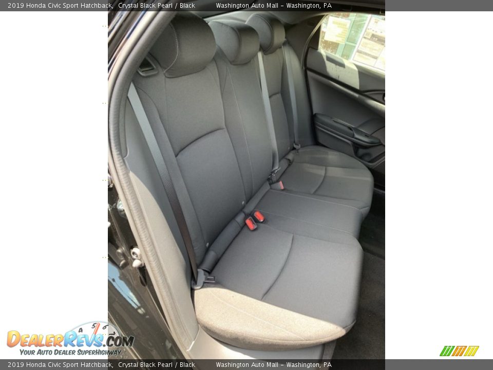 2019 Honda Civic Sport Hatchback Crystal Black Pearl / Black Photo #24
