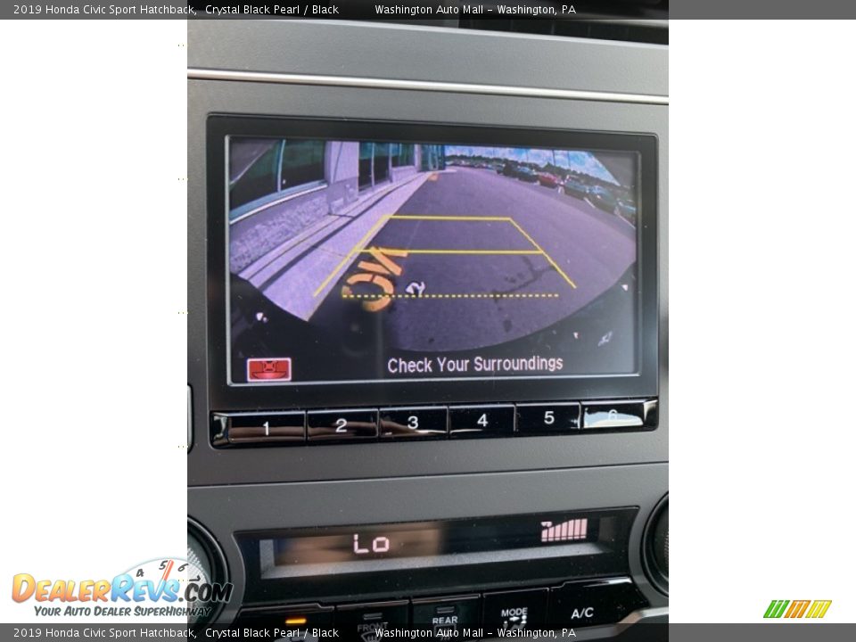 2019 Honda Civic Sport Hatchback Crystal Black Pearl / Black Photo #32