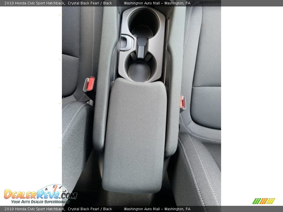 2019 Honda Civic Sport Hatchback Crystal Black Pearl / Black Photo #34