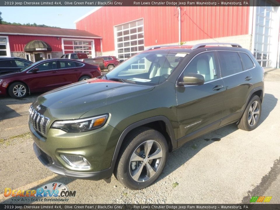 2019 Jeep Cherokee Limited 4x4 Olive Green Pearl / Black/Ski Grey Photo #1