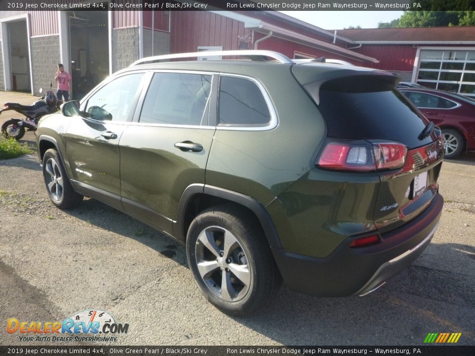 2019 Jeep Cherokee Limited 4x4 Olive Green Pearl / Black/Ski Grey Photo #4