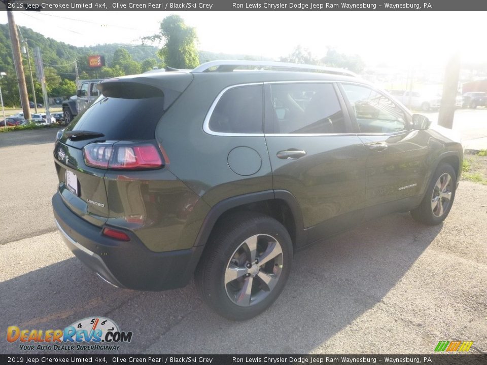 2019 Jeep Cherokee Limited 4x4 Olive Green Pearl / Black/Ski Grey Photo #6