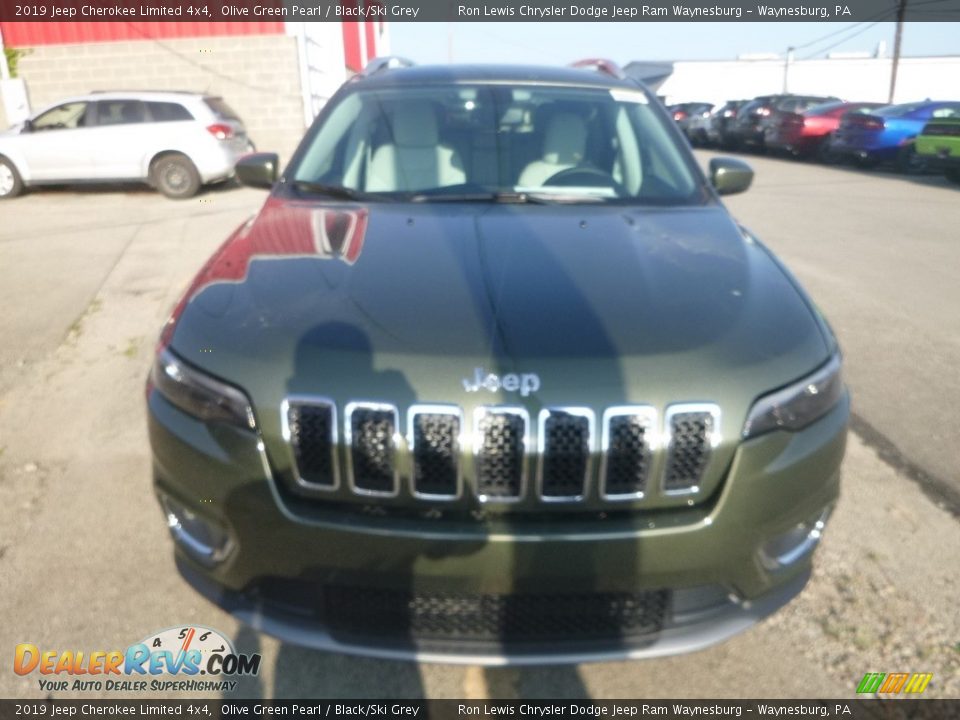 2019 Jeep Cherokee Limited 4x4 Olive Green Pearl / Black/Ski Grey Photo #9