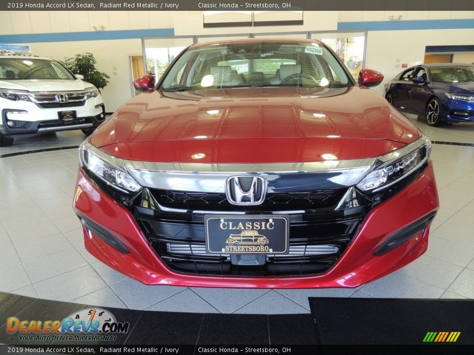 2019 Honda Accord LX Sedan Radiant Red Metallic / Ivory Photo #2