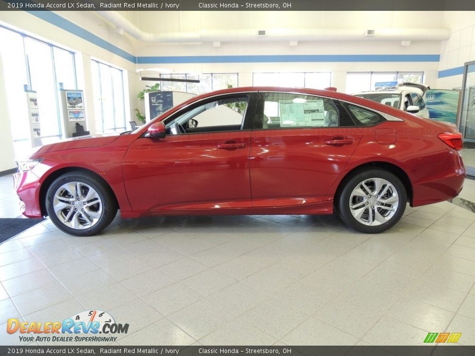2019 Honda Accord LX Sedan Radiant Red Metallic / Ivory Photo #8