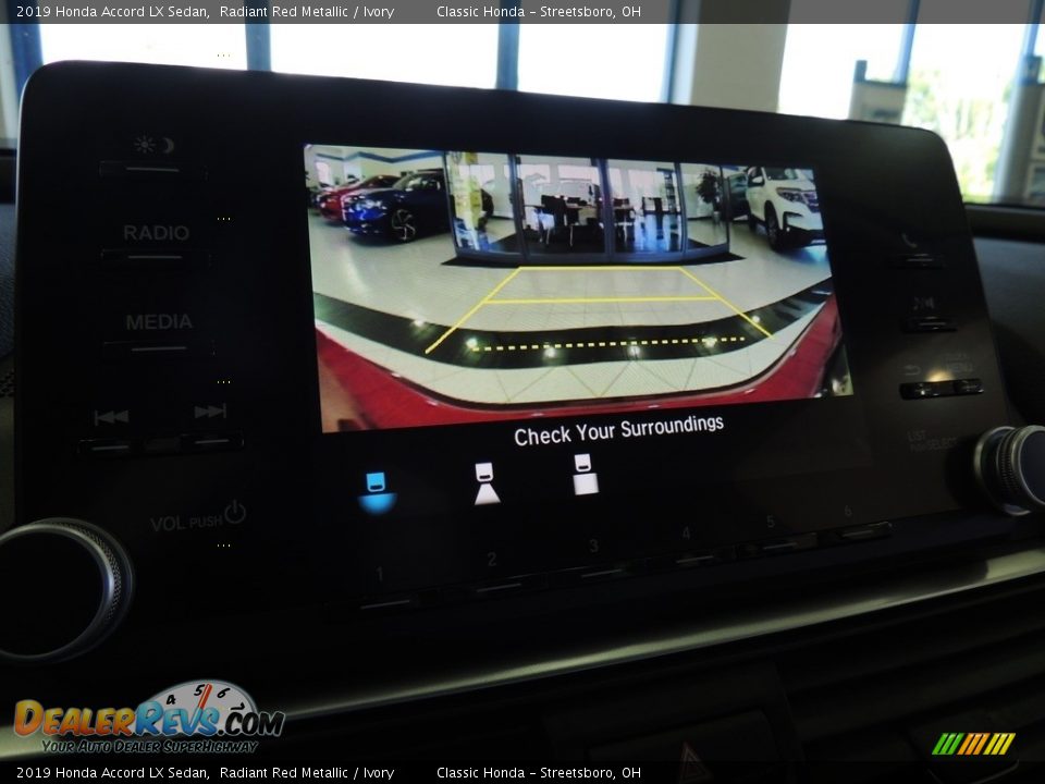 2019 Honda Accord LX Sedan Radiant Red Metallic / Ivory Photo #17