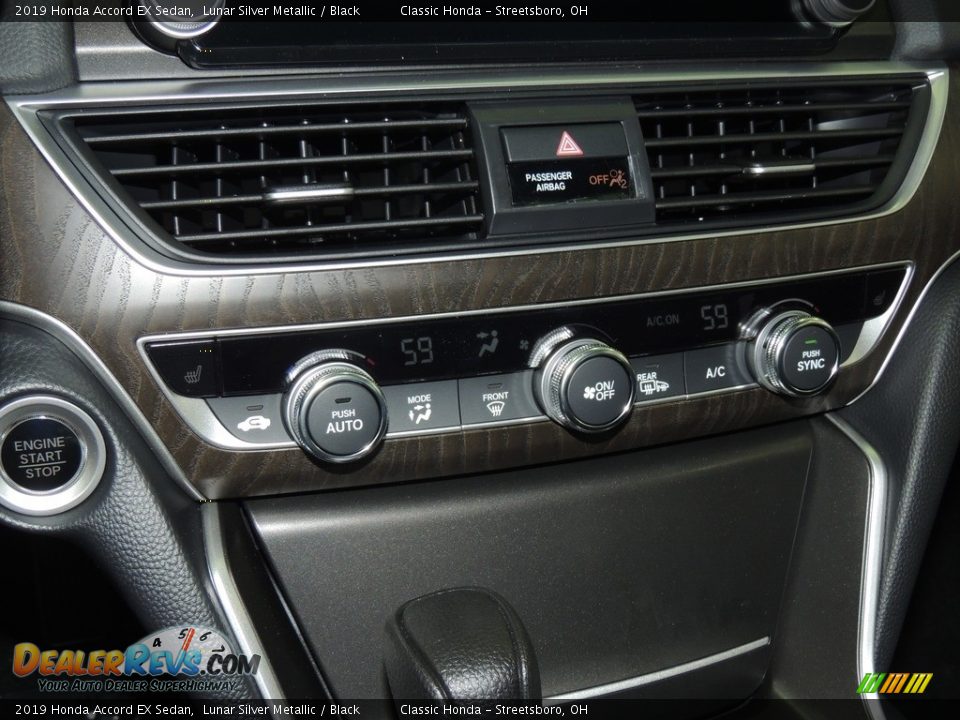 2019 Honda Accord EX Sedan Lunar Silver Metallic / Black Photo #17