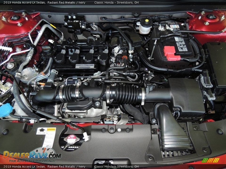2019 Honda Accord LX Sedan Radiant Red Metallic / Ivory Photo #21