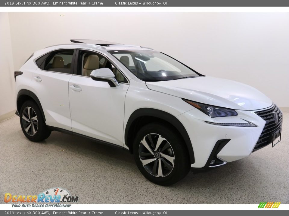 2019 Lexus NX 300 AWD Eminent White Pearl / Creme Photo #1