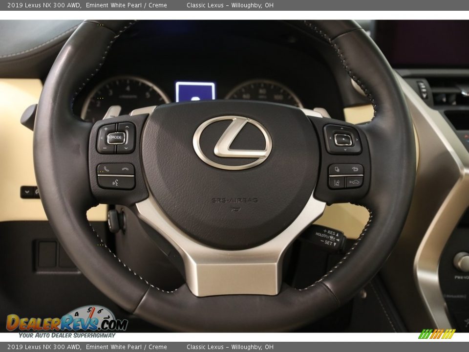 2019 Lexus NX 300 AWD Eminent White Pearl / Creme Photo #7