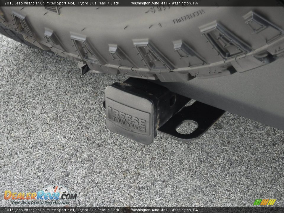 2015 Jeep Wrangler Unlimited Sport 4x4 Hydro Blue Pearl / Black Photo #14