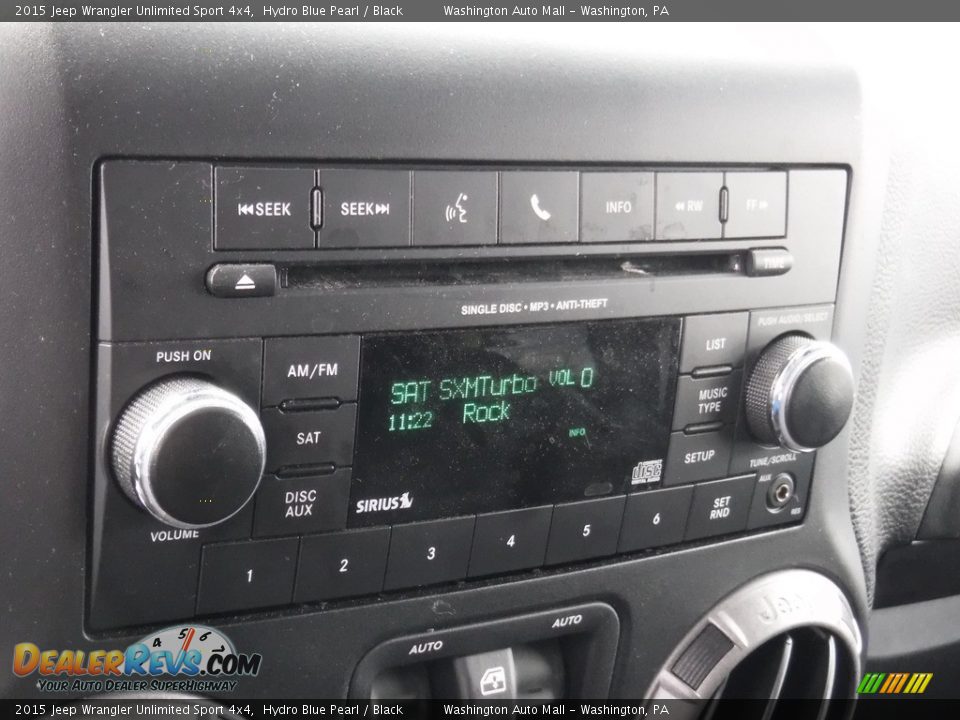 2015 Jeep Wrangler Unlimited Sport 4x4 Hydro Blue Pearl / Black Photo #20