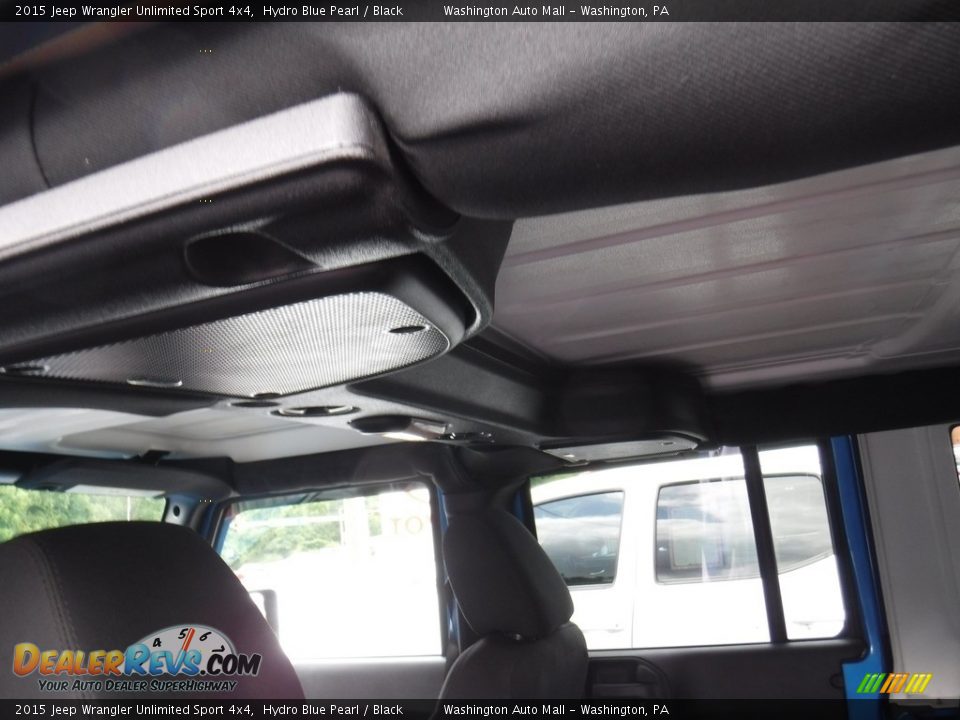 2015 Jeep Wrangler Unlimited Sport 4x4 Hydro Blue Pearl / Black Photo #23