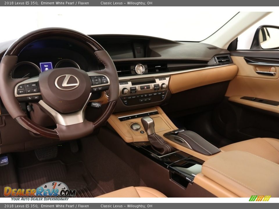 2018 Lexus ES 350 Eminent White Pearl / Flaxen Photo #7