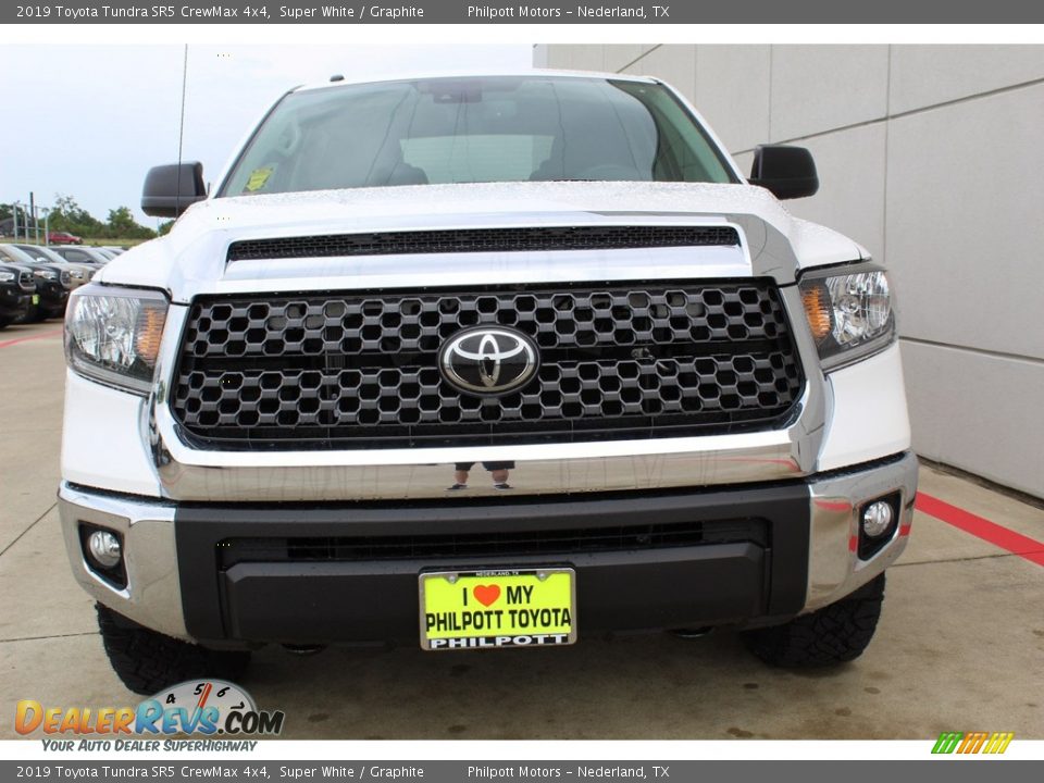 2019 Toyota Tundra SR5 CrewMax 4x4 Super White / Graphite Photo #3