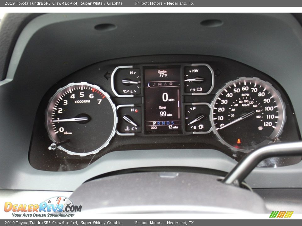 2019 Toyota Tundra SR5 CrewMax 4x4 Super White / Graphite Photo #12
