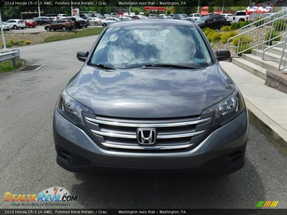 2014 Honda CR-V LX AWD Polished Metal Metallic / Gray Photo #4