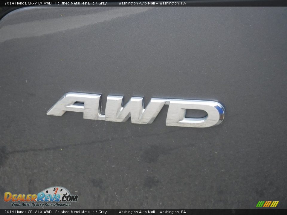 2014 Honda CR-V LX AWD Polished Metal Metallic / Gray Photo #9