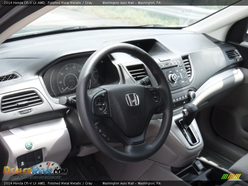 2014 Honda CR-V LX AWD Polished Metal Metallic / Gray Photo #10