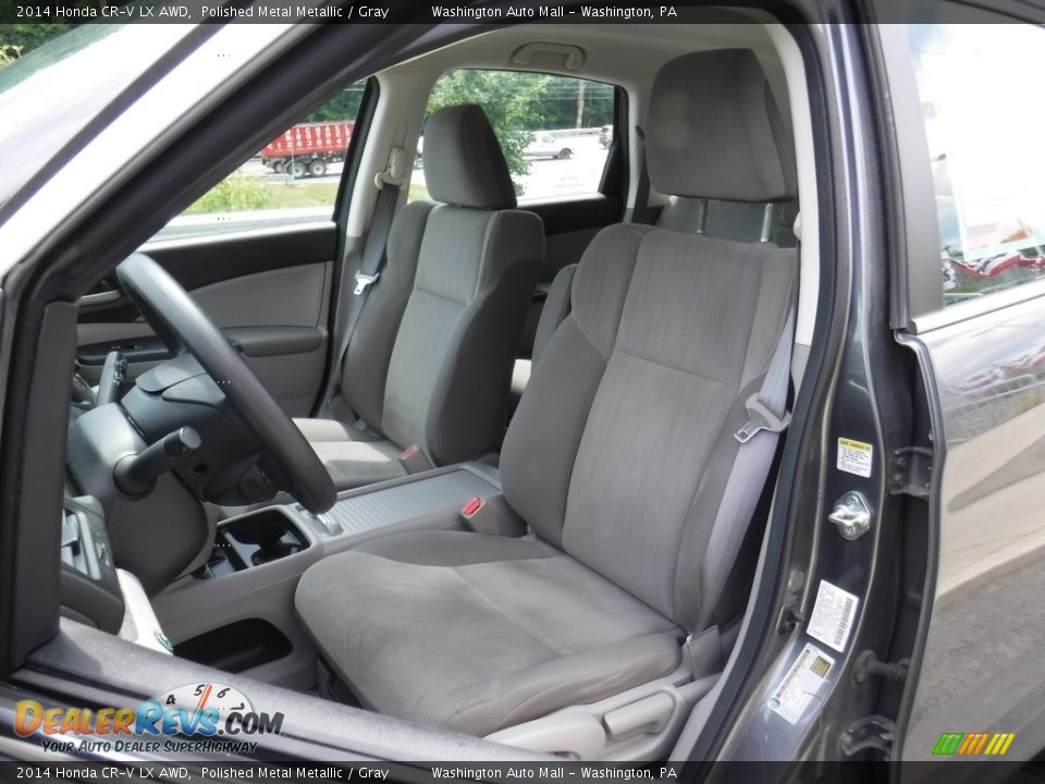 2014 Honda CR-V LX AWD Polished Metal Metallic / Gray Photo #11