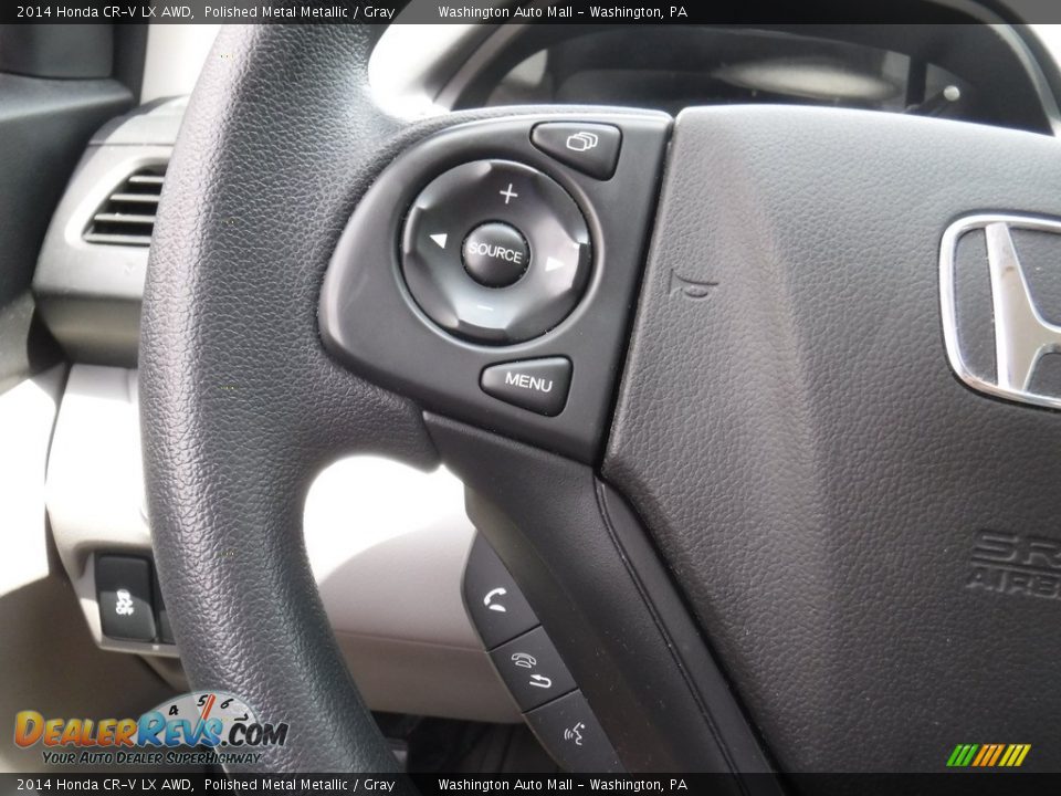 2014 Honda CR-V LX AWD Polished Metal Metallic / Gray Photo #18