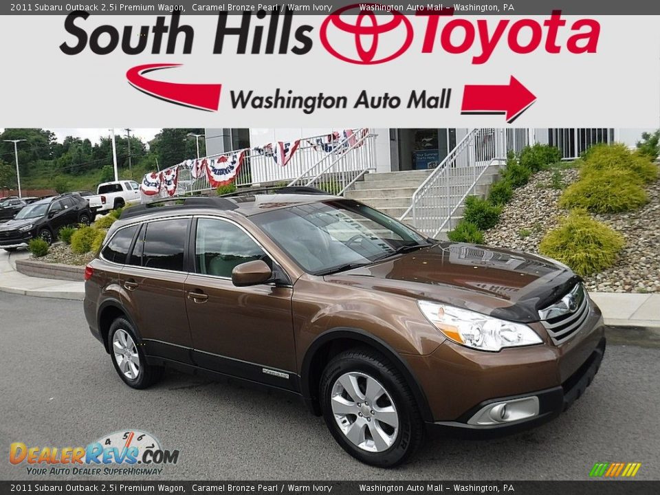 2011 Subaru Outback 2.5i Premium Wagon Caramel Bronze Pearl / Warm Ivory Photo #1