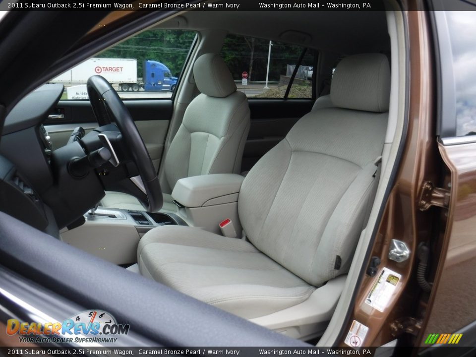 2011 Subaru Outback 2.5i Premium Wagon Caramel Bronze Pearl / Warm Ivory Photo #13