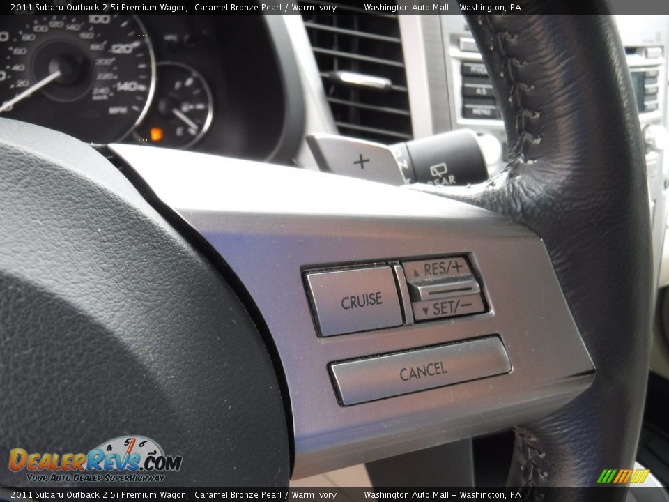 2011 Subaru Outback 2.5i Premium Wagon Caramel Bronze Pearl / Warm Ivory Photo #22