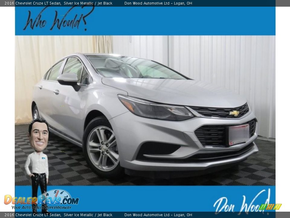 2016 Chevrolet Cruze LT Sedan Silver Ice Metallic / Jet Black Photo #1