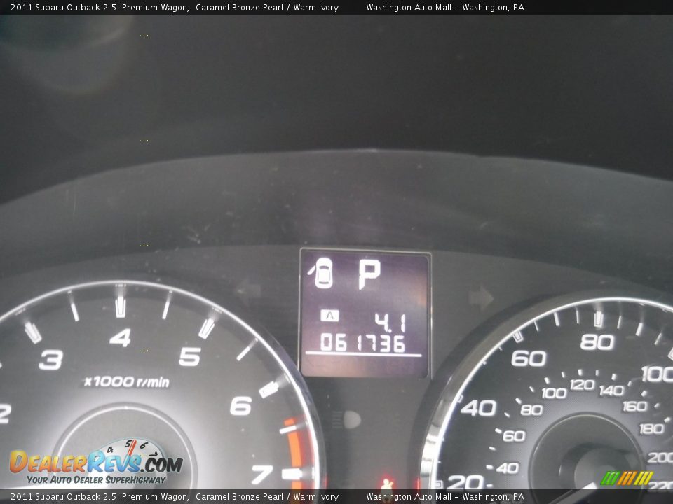 2011 Subaru Outback 2.5i Premium Wagon Caramel Bronze Pearl / Warm Ivory Photo #27