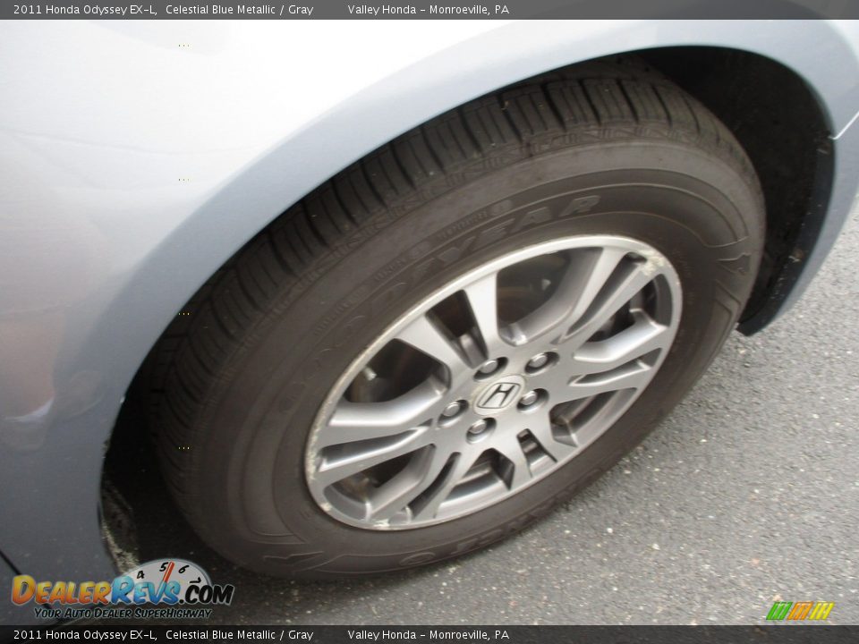 2011 Honda Odyssey EX-L Celestial Blue Metallic / Gray Photo #6