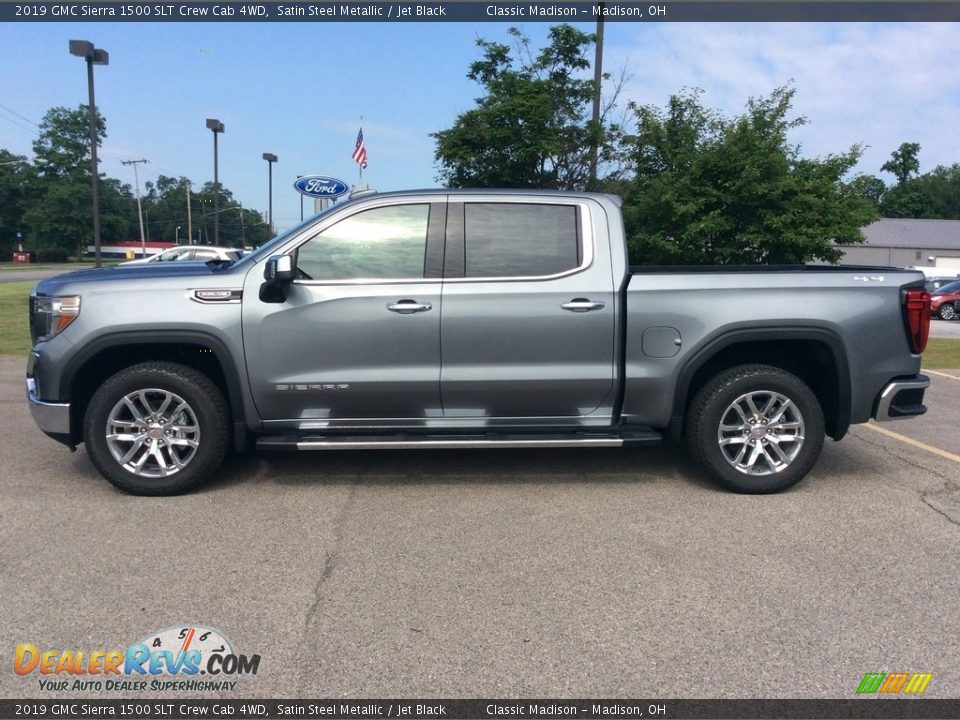 2019 GMC Sierra 1500 SLT Crew Cab 4WD Satin Steel Metallic / Jet Black Photo #4