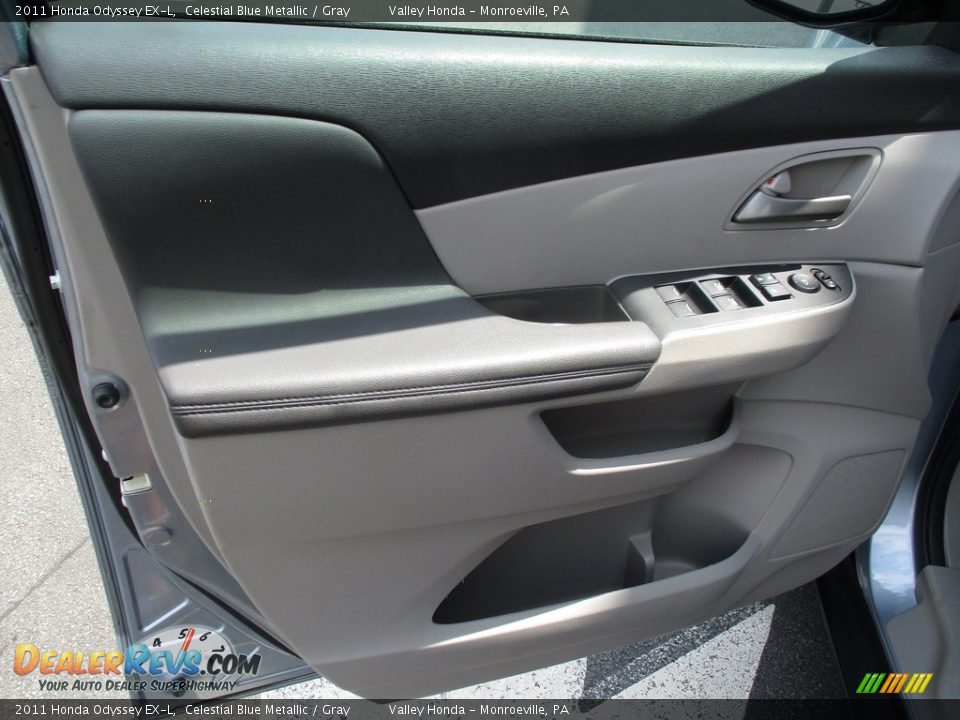 2011 Honda Odyssey EX-L Celestial Blue Metallic / Gray Photo #10